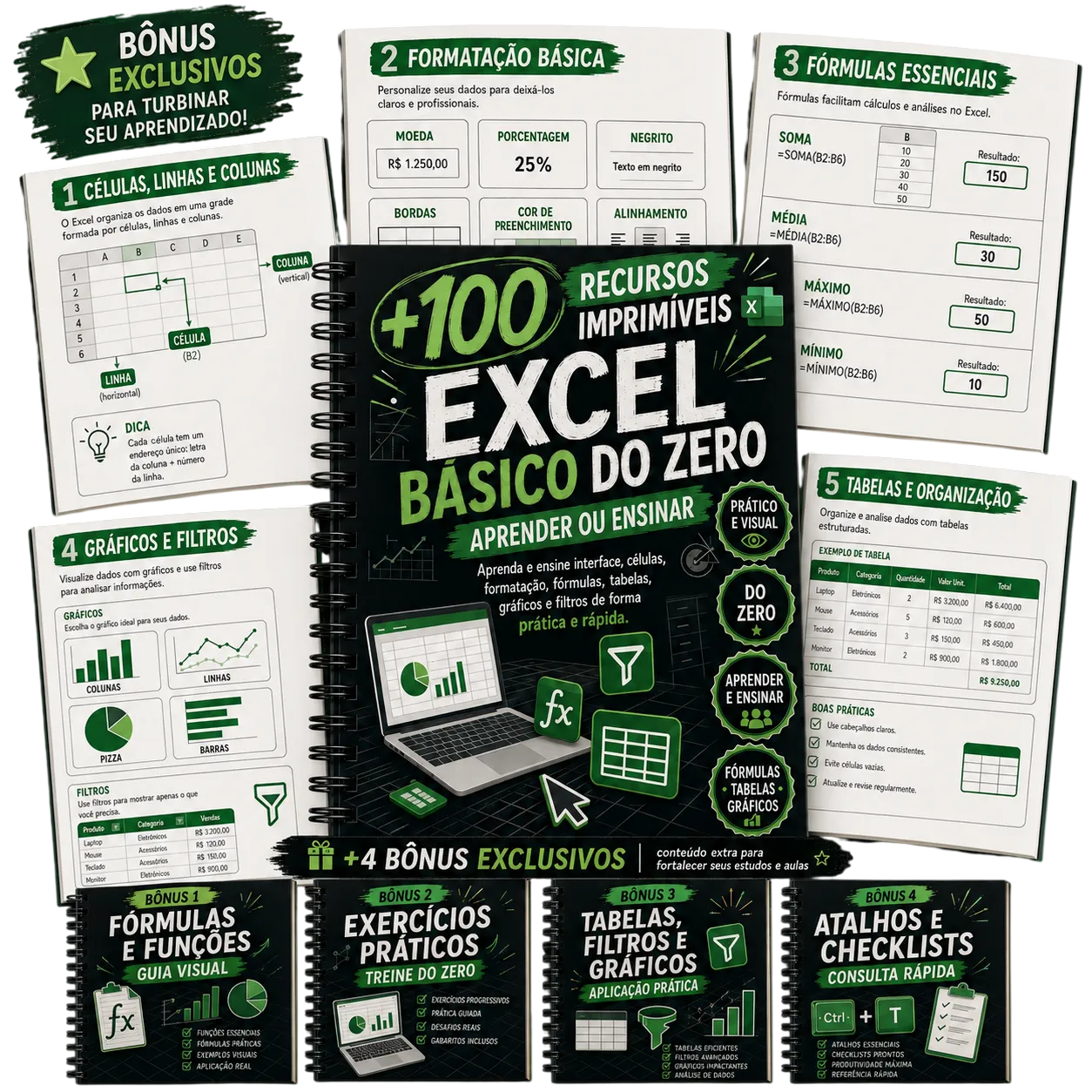 fórmulas Kids com planilhas infantis para Excel